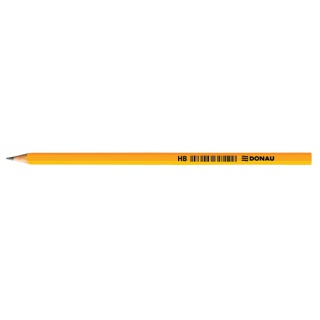 Pencil DONAU, HB, lacquered, yellow