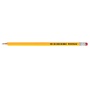Ołówek drewniany z gumką DONAU, HB, lakierowany, żółty, Ołówki, Artykuły do pisania i korygowania