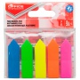 Filing Index Tabs OFFICE PRODUCTS, arrow, PP, 12x45 mm, 5x25 tabs, polybag, assorted colors