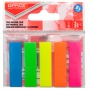 Filing Index Tabs OFFICE PRODUCTS, standard, PP, 12x45 mm, 5x25 tabs, polybag, assorted colors