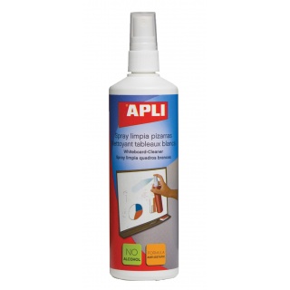 Spray do tablic suchościeralnych APLI, 250ml, Bloki, magnesy, gąbki, spraye do tablic, Prezentacja