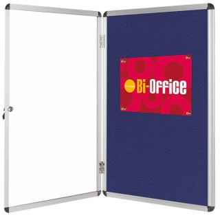 Gablota filcowa BI-OFFICE, 9xA4, 67x93cm, niebieska, Gablotki, Prezentacja