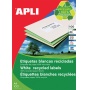 Eco-friendly Labels APLI, 210x297mm, rectangle, white
