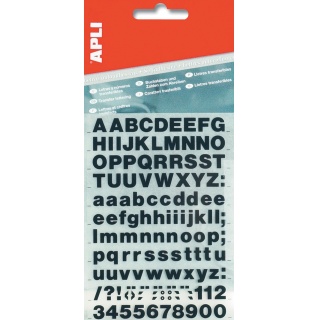 Self-adhesive Letters APLI, 10mm, black