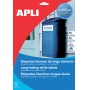 Polyester Labels APLI, 210x297mm, rectangle, clear, 20 sheets