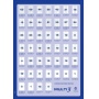 Etykiety uniwersalne MULTI 3, 99,1x67,7mm, zaokrąglone, białe, Etykiety samoprzylepne, Papier i etykiety