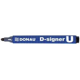 Permanent Marker DONAU D-Signer U, round, 2-4mm (line), black