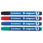 Permanent Marker DONAU D-Signer U, round, 2-4mm (line), blue
