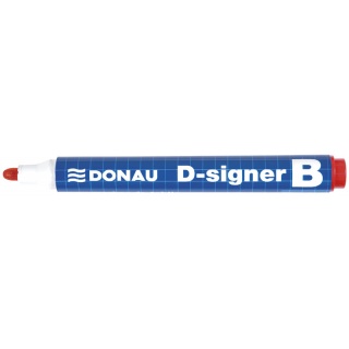Whiteboard Marker DONAU D-Signer B, round, 2-4mm (line), red