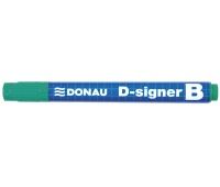 Marker do tablic DONAU D-Signer B, okrągły, 2-4mm (linia), zielony
