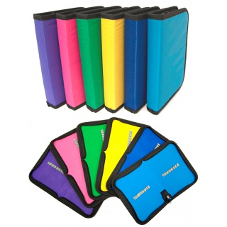 Pencil Case GIMBOO, 1 chamber, 1 divider, assorted colours