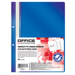 Report File OFFICE PRODUCTS, PP, A4, soft, 100/170 micr., 2 holes perforated, navy blue