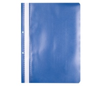 Skoroszyt OFFICE PRODUCTS, PP, A4, 2 otwory, 100/170mikr., wpinany, granatowy