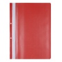 Skoroszyt OFFICE PRODUCTS, PP, A4, 2 otwory, 100/170mikr., wpinany, czerwony