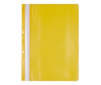 Skoroszyt OFFICE PRODUCTS, PP, A4, 2 otwory, 100/170mikr., wpinany, ż&oacute;łty