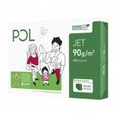 Papier ksero POL JET, A4, klasa A, 166CIE, 90gsm, 250ark.