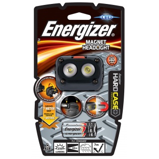 Latarka ENERGIZER Hard Case Magnet Headlight + 3szt. baterii AAA, czarna, Latarki, Urządzenia i maszyny biurowe