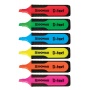 Zakreślacz fluorescencyjny DONAU D-Text, 1-5mm (linia), 6szt., mix kolorów, Textmarkery, Artykuły do pisania i korygowania