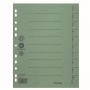 Dividers DONAU, cardboard, A4, 235x300mm, 1-10, 10 sheets, green