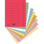 Przekładka DONAU, karton, A4, 235x300mm, 1-10, 1 karta, pomarańczowa, Przekładki kartonowe, Archiwizacja dokumentów