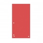 Przekładki DONAU, karton, 1/3 A4, 235x105mm, 100szt., czerwone