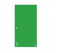 Dividers DONAU, cardboard, 1/3 A4, 235x105mm, 100pcs, green
