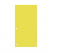 Dividers DONAU, cardboard, 1/3 A4, 235x105mm, 100pcs, yellow
