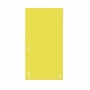 Dividers DONAU, cardboard, 1/3 A4, 235x105mm, 100pcs, yellow