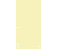 Przekładki DONAU, karton, 1/3 A4, 235x105mm, 100szt., ż&oacute;łte