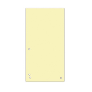 Przekładki DONAU, karton, 1/3 A4, 235x105mm, 100szt., żółte, Przekładki kartonowe, Archiwizacja dokumentów