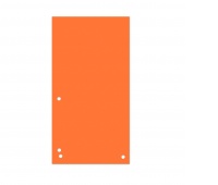 Dividers DONAU, cardboard, 1/3 A4, 235x105mm, 100pcs, orange