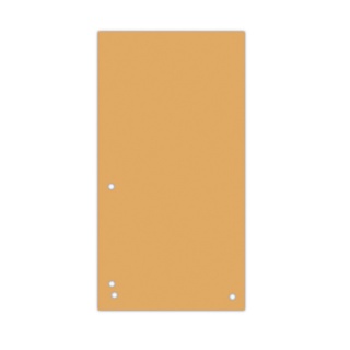 Dividers DONAU, cardboard, 1/3 A4, 235x105mm, 100pcs, orange