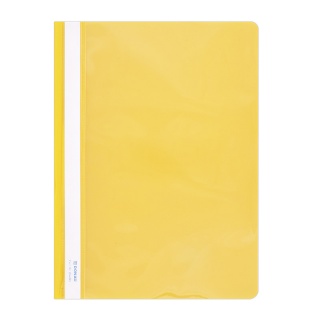 Skoroszyt DONAU, PVC, A4, twardy, 150/160mikr., żółty, Skoroszyty podstawowe, Archiwizacja dokumentów