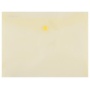 Envelope Wallet DONAU press stud, PP, C5, 180 micron, yellow