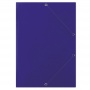 Teczka z gumką DONAU, karton, A4, 400gsm, 3-skrz., niebieska, Teczki płaskie, Archiwizacja dokumentów