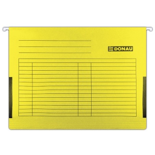 Suspension File DONAU with side limiters, A4, 230gsm, yellow