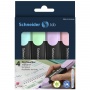 Highlighter set SCHNEIDER Job Pastel, 1-5 mm, 4pcs, color mix