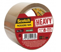 Taśma pakowa do wysyłek SCOTCH&reg; Heavy (HV.5050.S.B), bardzo mocna, 50mm, 50m, brązowy