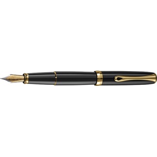 Fountain pen DIPLOMAT Excellence A2 black lacquer gold, F