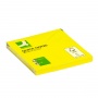 Self-adhesive Pad Q-CONNECT Brilliant 76x76mm, 1x80 sheets, yellow, Self-adhesive pads, Paper and labels