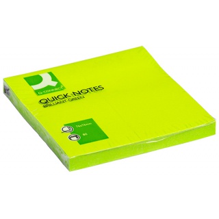 Self-adhesive Pad Q-CONNECT Brilliant 76x76mm, 1x75 sheets, green