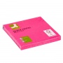 Self-adhesive Pad Q-CONNECT Brilliant 76x76mm, 1x80 sheets, pink, Self-adhesive pads, Paper and labels