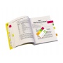 Filing Index Tabs Q-CONNECT, paper, 20x50mm, 4x50 tabs, assorted colours