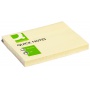 Self-adhesive Pad Q-CONNECT, 102x76mm, 1x100 sheets, light yellow