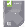 Spiral Notebook Q-CONNECT, A4, square ruled, 80sheets, 70gsm, perforation