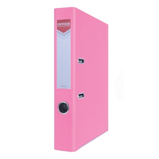 Binder OFFICE PRODUCT Officer with reinforced edge, A4/55mm, pink