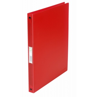 Ring Binder Q-CONNECT, PP, A4/4R/16mm, transparent red
