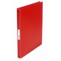 Ring Binder Q-CONNECT, PP, A4/4R/16mm, transparent red