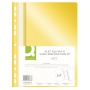 Report File Q-CONNECT, PP, A4, standard, 120/170 micron, perforated, yellow