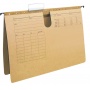 Suspension File Q-CONECT, cardboard, A4, 250gsm, light brown